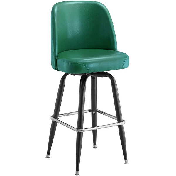 Cheapest ✨ Lancaster Table & Seating Green Barstool With 18" Wide Bucket Seat 😀 - Image 2