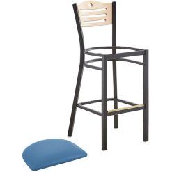 Buy ???? Lancaster Table & Seating Natural Finish Bar Height Bistro Chair With 2" Blue Padded Seat ???? 5 Buy ???? Lancaster Table & Seating Natural Finish Bar Height Bistro Chair With 2" Blue Padded Seat ???? -Lancaster Shop unnamed file 1015