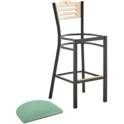 Promo ???? Lancaster Table & Seating Natural Finish Bar Height Bistro Chair With 2" Seafoam Padded Seat ???? 5 Promo ???? Lancaster Table & Seating Natural Finish Bar Height Bistro Chair With 2" Seafoam Padded Seat ???? -Lancaster Shop unnamed file 1023