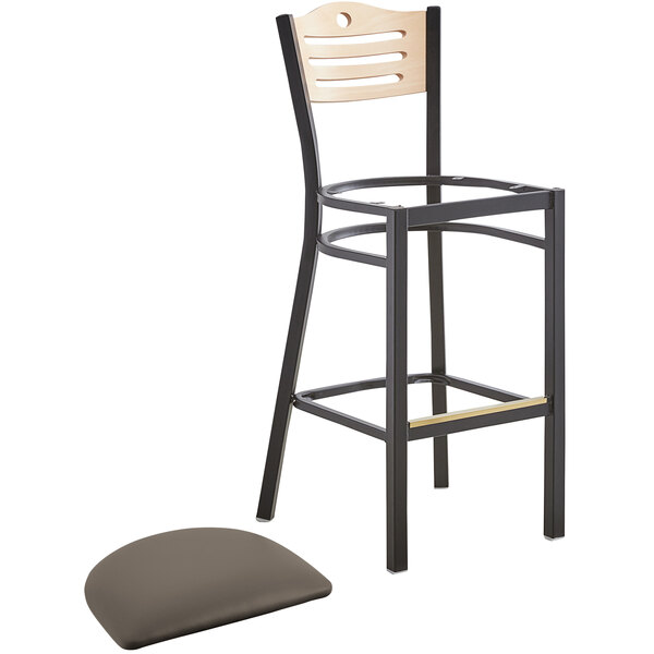 Lancaster Table & Seating Natural Finish Bar Height Bistro Chair with 2" Taupe Padded Seat Deals ???? Lancaster Table & Seating Natural Finish Bar Height Bistro Chair With 2" Taupe Padded Seat ???? -Lancaster Shop unnamed file 1027