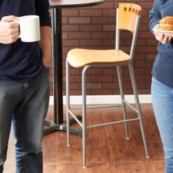 Outlet ✨ Lancaster Table & Seating Natural Finish Bar Height Cafe Chair ????