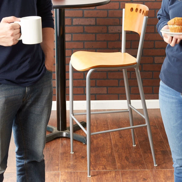 Outlet โจ Lancaster Table & Seating Natural Finish Bar Height Cafe Chair ๐