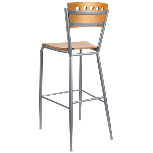 Outlet โจ Lancaster Table & Seating Natural Finish Bar Height Cafe Chair ๐ - Image 3