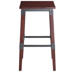 Discount ???? Lancaster Table & Seating Rustic Industrial Backless Bar Stool With Mahogany Finish ???? -Lancaster Shop unnamed file 1038