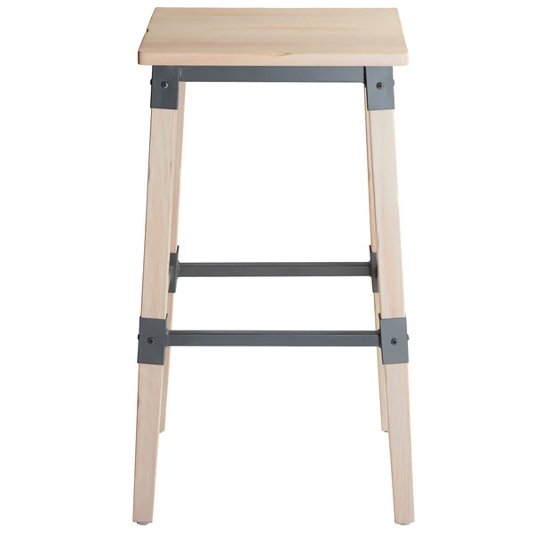 Cheapest ๐งจ Lancaster Table & Seating Rustic Industrial Backless Bar Stool With White Wash Finish โญ - Image 3