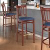 Buy ???? LT&S Spartan Series Lancaster Table & Seating Spartan Series Bar Height Metal Slat Back Chair With Mahogany Wood Grain Finish And Navy Vinyl Seat ⌛ -Lancaster Shop unnamed file 1072