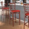 Cheap ⭐ LT&S Spartan Series Lancaster Table & Seating Spartan Series Bar Height Metal Window Back Chair With Mahogany Wood Grain Finish And Red Vinyl Seat ???? -Lancaster Shop unnamed file 1099