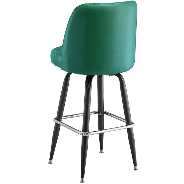 Cheapest ✨ Lancaster Table & Seating Green Barstool With 18" Wide Bucket Seat 😀 - Image 3