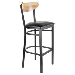 Cheapest ???? LT&S Boomerang Series Lancaster Table & Seating Boomerang Bar Height Black Chair With Black Vinyl Seat And Driftwood Back ???? -Lancaster Shop unnamed file 1150
