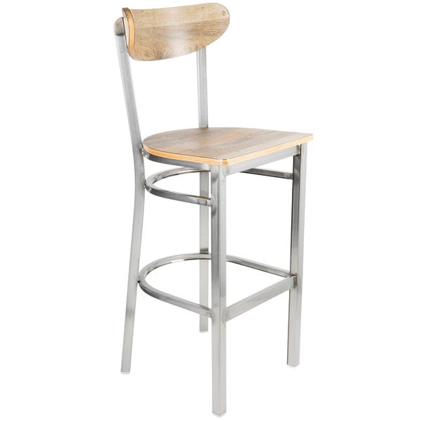 Lancaster Table & Seating Boomerang Bar Height Clear Coat Chair with Driftwood Seat and Back Buy ???? LT&S Boomerang Series Lancaster Table & Seating Boomerang Bar Height Clear ???? Coat Chair With Driftwood Seat And Back ???? -Lancaster Shop unnamed file 1153