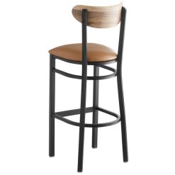 Wholesale ???? LT&S Boomerang Series Lancaster Table & Seating Boomerang Bar Height Black Chair With Light Brown Vinyl Seat And Driftwood Back ✔️ -Lancaster Shop unnamed file 1171