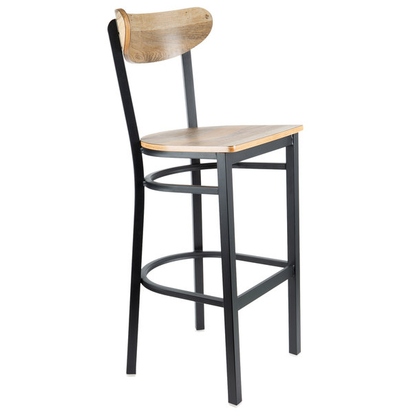 Lancaster Table & Seating Boomerang Bar Height Black Chair with Driftwood Seat and Back Cheap ???? LT&S Boomerang Series Lancaster Table & Seating Boomerang Bar Height Black Chair With Driftwood Seat And Back ???? -Lancaster Shop unnamed file 1182