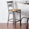 Coupon ???? Lancaster Table & Seating Clear ???? Coat Steel Cross Back Bar Height Chair With Driftwood Seat ???? -Lancaster Shop unnamed file 119