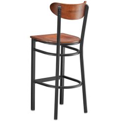 Budget ???? LT&S Boomerang Series Lancaster Table & Seating Boomerang Bar Height Black Chair With Antique Walnut Seat And Back ???? 4 Budget ???? LT&S Boomerang Series Lancaster Table & Seating Boomerang Bar Height Black Chair With Antique Walnut Seat And Back ???? -Lancaster Shop unnamed file 1191