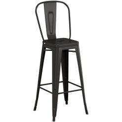 Best deal ❤️ LT&S Alloy Series Lancaster Table & Seating Alloy Series Black Metal Indoor Industrial Cafe Bar Height Stool With Vertical Slat Back And Walnut Wood Seat ???? -Lancaster Shop unnamed file 1235