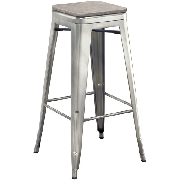 Lancaster Table & Seating Alloy Series Clear Coated Stackable Metal Indoor Industrial Barstool with Gray Wood Seat Coupon ???? LT&S Alloy Series Lancaster Table & Seating Alloy Series Clear ???? Coated Stackable Metal Indoor Industrial Barstool With Gray Wood Seat ❤️ -Lancaster Shop unnamed file 1253