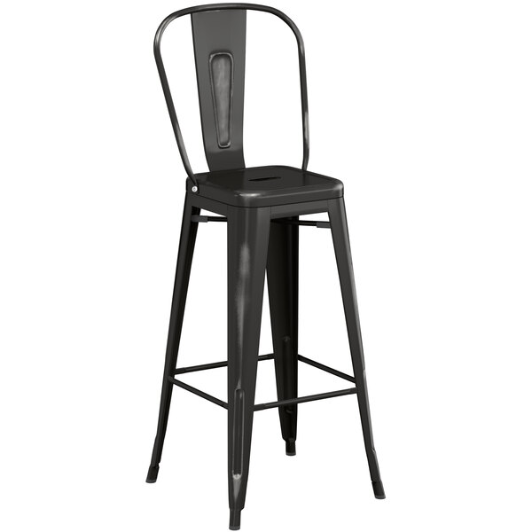 Lancaster Table & Seating Alloy Series Distressed Black Metal Indoor Industrial Cafe Bar Height Stool with Vertical Slat Back and Black Wood Seat Brand new ???? LT&S Alloy Series Lancaster Table & Seating Alloy Series Distressed Black Metal Indoor Industrial Cafe Bar Height Stool With Vertical Slat Back And Black Wood Seat ⭐ -Lancaster Shop unnamed file 1264