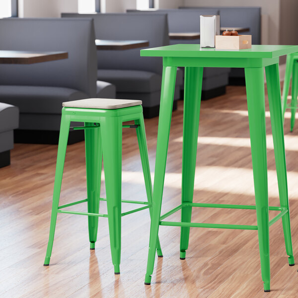 Lancaster Table & Seating Alloy Series Green Stackable Metal Indoor Industrial Barstool with Gray Wood Seat Flash Sale ✔️ LT&S Alloy Series Lancaster Table & Seating Alloy Series Green Stackable Metal Indoor Industrial Barstool With Gray Wood Seat ???? -Lancaster Shop unnamed file 1308
