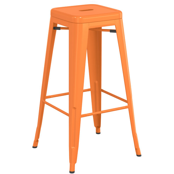 Lancaster Table & Seating Alloy Series Orange Stackable Metal Indoor Industrial Barstool with Gray Wood Seat Outlet ???? LT&S Alloy Series Lancaster Table & Seating Alloy Series Orange Stackable Metal Indoor Industrial Barstool With Gray Wood Seat ???? -Lancaster Shop unnamed file 1313