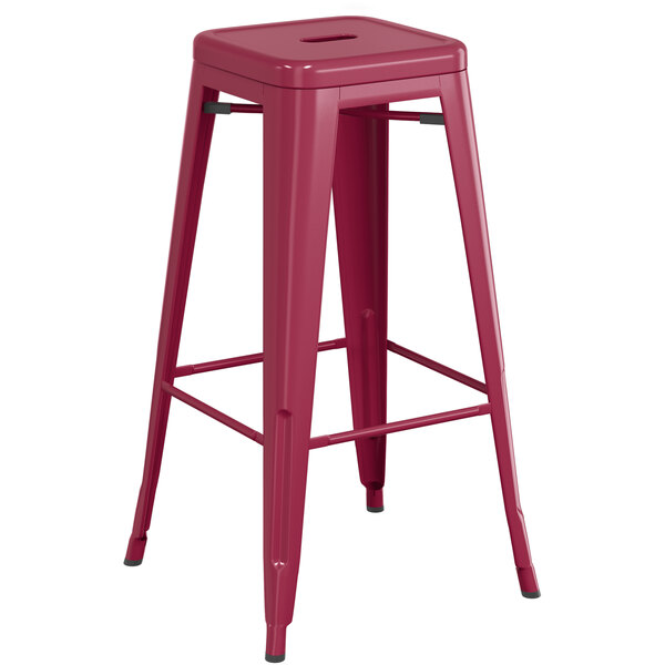 Cheapest ⌛ LT&S Alloy Series Lancaster Table & Seating Alloy Series Sangria Stackable Metal Indoor Industrial Barstool With Gray Wood Seat ???? 5 Cheapest ⌛ LT&S Alloy Series Lancaster Table & Seating Alloy Series Sangria Stackable Metal Indoor Industrial Barstool With Gray Wood Seat ???? - Image 3