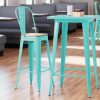 Cheap ???? LT&S Alloy Series Lancaster Table & Seating Alloy Series Seafoam Metal Indoor Industrial Cafe Bar Height Stool With Vertical Slat Back And Natural Wood Seat ???? -Lancaster Shop unnamed file 1323