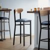 Cheap ???? LT&S Boomerang Series Lancaster Table & Seating Boomerang Bar Height Black Chair With Navy Vinyl Seat And Driftwood Back ???? -Lancaster Shop unnamed file 1366