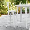 Top 10 ???? LT&S Alloy Series Lancaster Table & Seating Alloy Series White Metal Indoor / Outdoor Industrial Cafe Barstool With Vertical Slat Back And Drain Hole Seat ???? -Lancaster Shop unnamed file 138