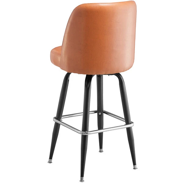 Cheapest โญ Lancaster Table & Seating Light Brown Barstool With 18" Wide Bucket Seat ๐คฉ - Image 3