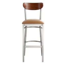 Budget ???? LT&S Boomerang Series Lancaster Table & Seating Boomerang Bar Height Clear ???? Coat Chair With Light Brown Vinyl Seat And Antique Walnut Back ✔️ -Lancaster Shop unnamed file 1405