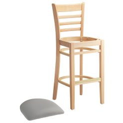 Best Pirce ???? Lancaster Table & Seating Natural Finish Wooden Ladder Back Bar Height Chair With Light Gray Padded Seat ⭐ 5 Best Pirce ???? Lancaster Table & Seating Natural Finish Wooden Ladder Back Bar Height Chair With Light Gray Padded Seat ⭐ -Lancaster Shop unnamed file 1447