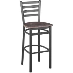 Coupon ???? BFM Seating Lima Sand Black Steel Ladder Back Barstool With Relic Rustic Copper Seat ????