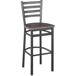 Coupon 👏 BFM Seating Lima Sand Black Steel Ladder Back Barstool With Relic Rustic Copper Seat 🎉