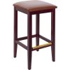 Discount ❤️ BFM Seating Stockton Dark Mahogany Beechwood Square Backless Barstool With 2" Light Brown Vinyl Seat ???? -Lancaster Shop unnamed file 1469