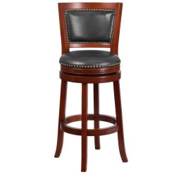 Buy ???? Flash Furniture TA-355530-DC-GG Dark Cherry Wood Bar Height Panel Back Stool With Walnut Leather Swivel Seat ⌛ -Lancaster Shop unnamed file 1483