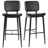Flash Sale ✨ Flash Furniture Kenzie Black LeatherSoft Mid-Back Barstool - 2/Pack ???? 2 Flash Sale ✨ Flash Furniture Kenzie Black LeatherSoft Mid-Back Barstool - 2/Pack ???? -Lancaster Shop unnamed file 1484
