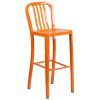 Cheapest ???? Flash Furniture CH-61200-30-OR-GG 30" Orange Metal Indoor / Outdoor Bar Height Stool With Vertical Slat Back ???? -Lancaster Shop unnamed file 1485