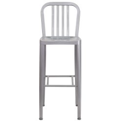 Top 10 ???? Flash Furniture CH-61200-30-SIL-GG 30" Silver Metal Indoor / Outdoor Bar Height Stool With Vertical Slat Back ???? -Lancaster Shop unnamed file 1493