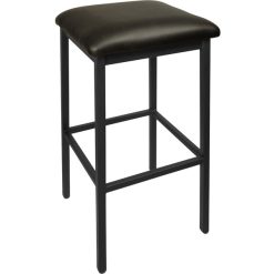 Cheap ???? BFM Seating 2510BBLV-SB Trent Sand Black Steel Barstool With 2" Black Vinyl Seat ????