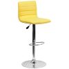 Best Sale ???? Flash Furniture CH-92023-1-YEL-GG Yellow Vinyl Contemporary Adjustable Height Barstool ???? -Lancaster Shop unnamed file 1525
