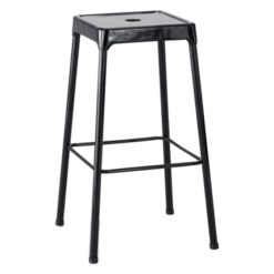 New ???? Safco 6606BL Black Bar Height Steel Stool ⭐