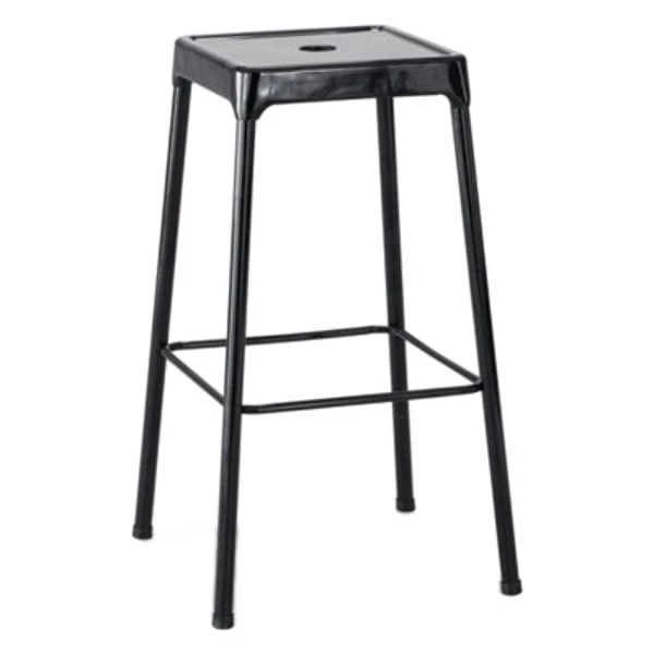New 🌟 Safco 6606BL Black Bar Height Steel Stool ⭐