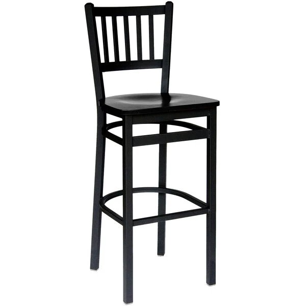 Wholesale ๐งจ BFM Seating 2090BBLW-SB Troy Sand Black Metal Bar Height Chair ๐