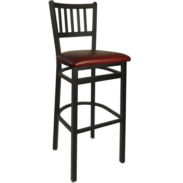 Top 10 ๐ BFM Seating 2090BBUV-SB Troy Sand Black Steel Bar Height Chair With 2" Burgundy Vinyl Seat ๐ฅฐ