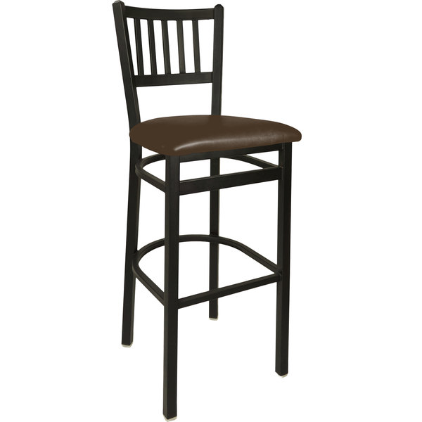 BFM Seating 2090BDBV-SB Troy Sand Black Steel Bar Height Chair with 2" Dark Brown Vinyl Seat Budget ⌛ BFM Seating 2090BDBV-SB Troy Sand Black Steel Bar Height Chair With 2" Dark Brown Vinyl Seat ???? -Lancaster Shop unnamed file 1550