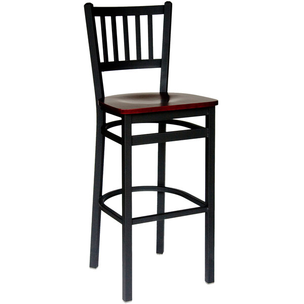 BFM Seating 2090BMHW-SB Troy Sand Black Metal Bar Height Chair with Mahogany Seat Outlet ???? BFM Seating 2090BMHW-SB Troy Sand Black Metal Bar Height Chair With Mahogany Seat ???? -Lancaster Shop unnamed file 1553