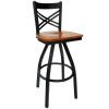Hot Sale ???? BFM Seating 2130SCHW-SB Akrin Metal Barstool With Cherry Wood Swivel Seat ???? -Lancaster Shop unnamed file 1569