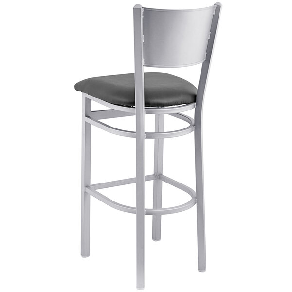 Buy ???? BFM Seating 2140BBLV-SM Axel Silver Mist Steel Bar Height Chair With Black Padded Vinyl Seat ???? 5 Buy ???? BFM Seating 2140BBLV-SM Axel Silver Mist Steel Bar Height Chair With Black Padded Vinyl Seat ???? - Image 3