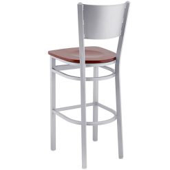 Brand new ???? BFM Seating 2140BMHW-SM Axel Silver Mist Steel Bar Height Chair With Mahogany Wood Seat ???? -Lancaster Shop unnamed file 1601