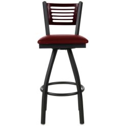 Promo ⭐ BFM Seating 2151SBUV-MHSB Espy Sand Black Metal Bar Height Chair With Mahogany Wooden Back And 2" Burgundy Vinyl Swivel Seat ✔️ -Lancaster Shop unnamed file 1636