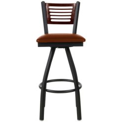 Best Sale ???? BFM Seating 2151SLBV-WASB Espy Sand Black Metal Bar Height Chair With Walnut Wooden Back And 2" Light Brown Vinyl Swivel Seat ???? -Lancaster Shop unnamed file 1678